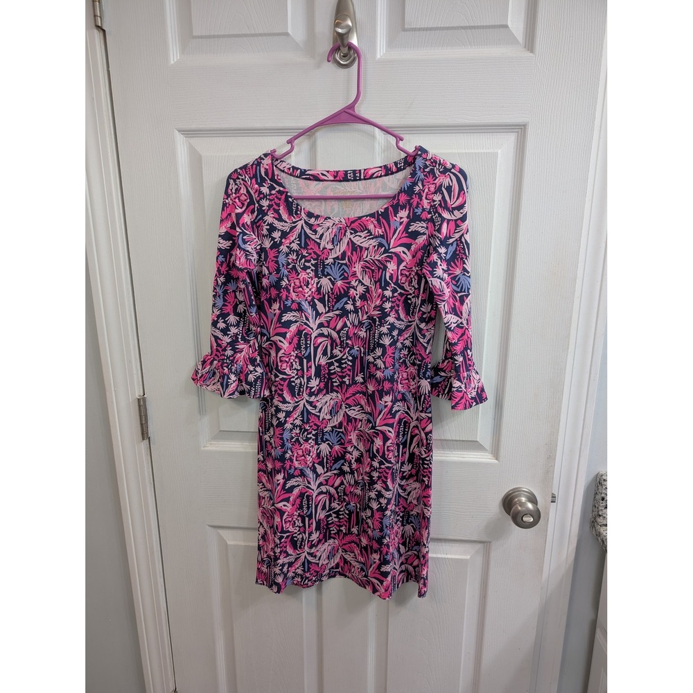 Lilly Pulitzer Dress Womens Bright Navy Swing Of Things Sophie - Size XXS